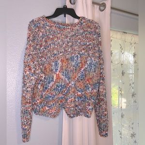 NEVER WORN ✨ Popcorn Sweater with scalloped hem size M